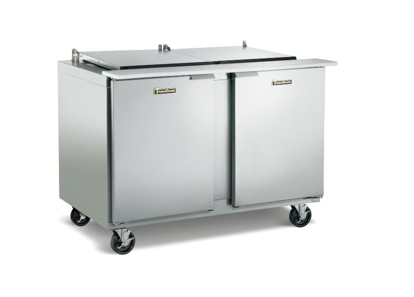 Traulsen UST7212-LL 72" 12 Pan Sandwich / Salad Prep Table with Left / Left Hinged Doors