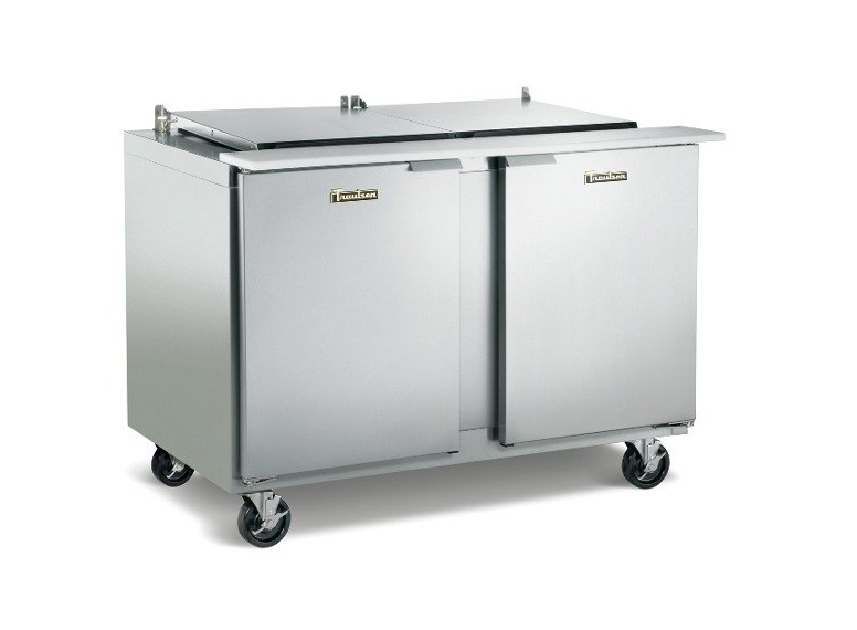 Traulsen UST7218-LL 72" 18 Pan Sandwich / Salad Prep Table with Left / Left Hinged Doors
