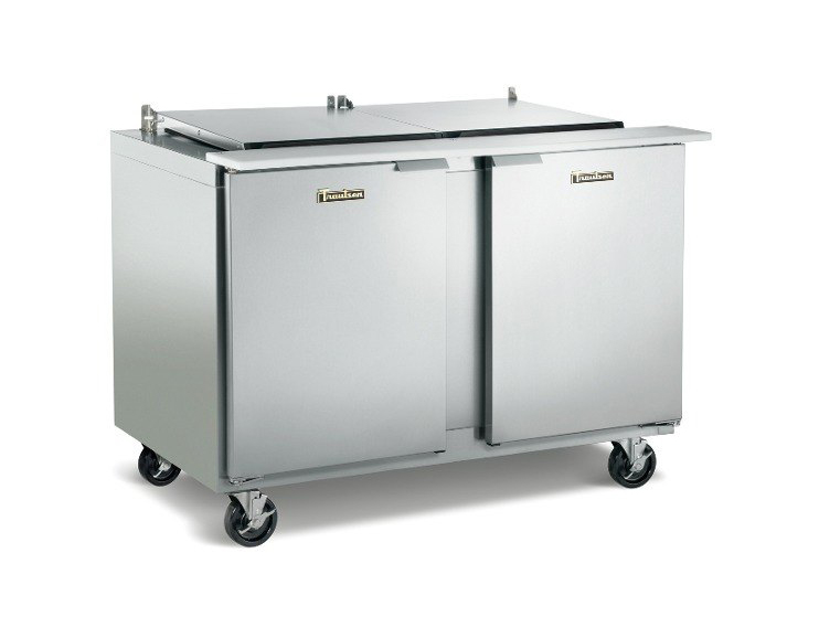 Traulsen UST7218-LR 72" 18 Pan Sandwich / Salad Prep Table with Left / Right Hinged Doors