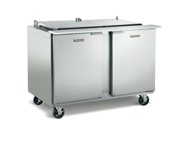 Traulsen UST7224-LL 72" 24 Pan Sandwich / Salad Prep Table with Left / Left Hinged Doors