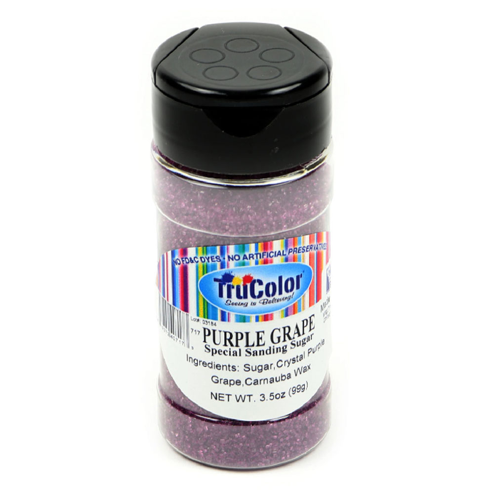 TruColor Natural Color Sanding Sugar, Purple Grape - 3.5 oz