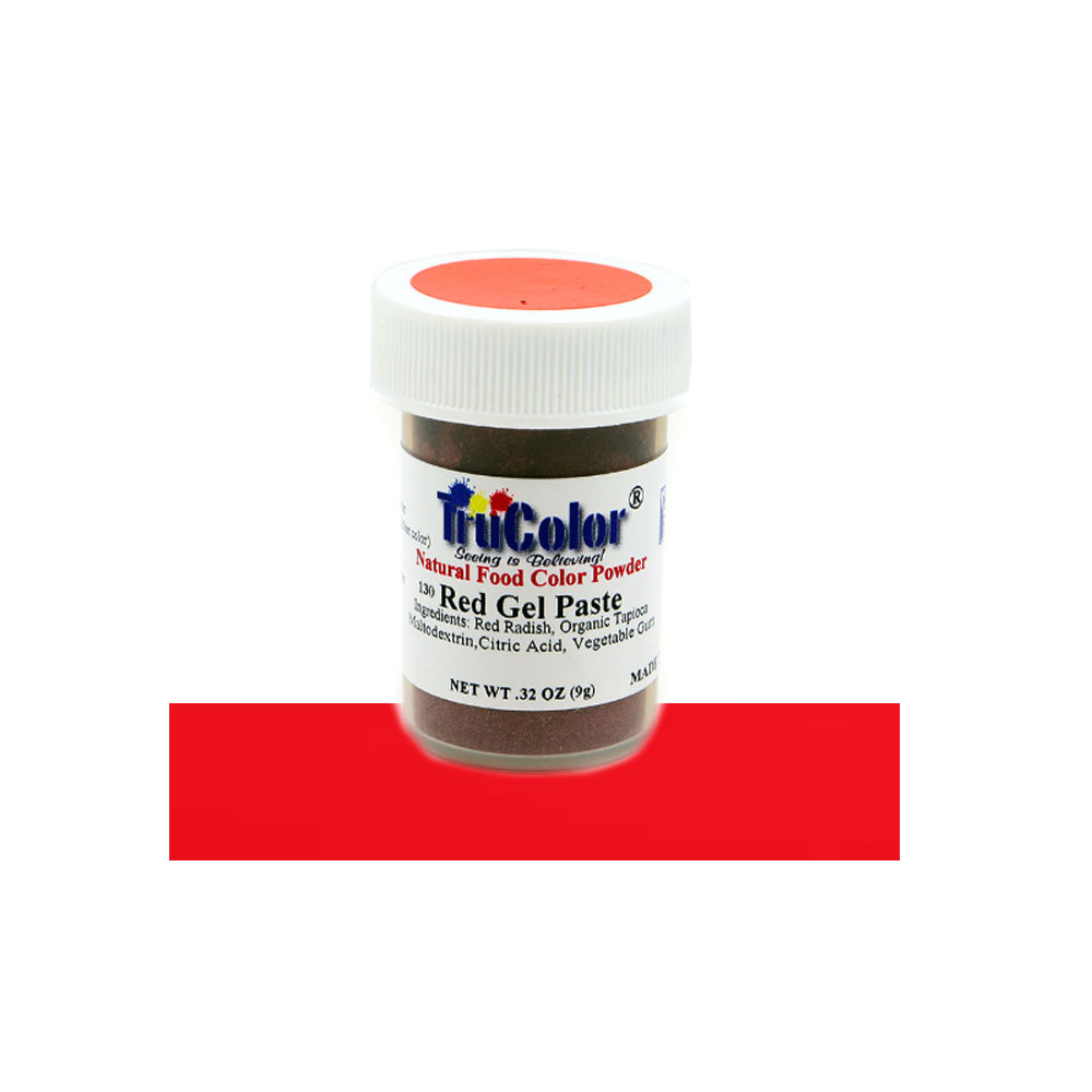 TruColor Red Gel Paste Natural Food Color Powder