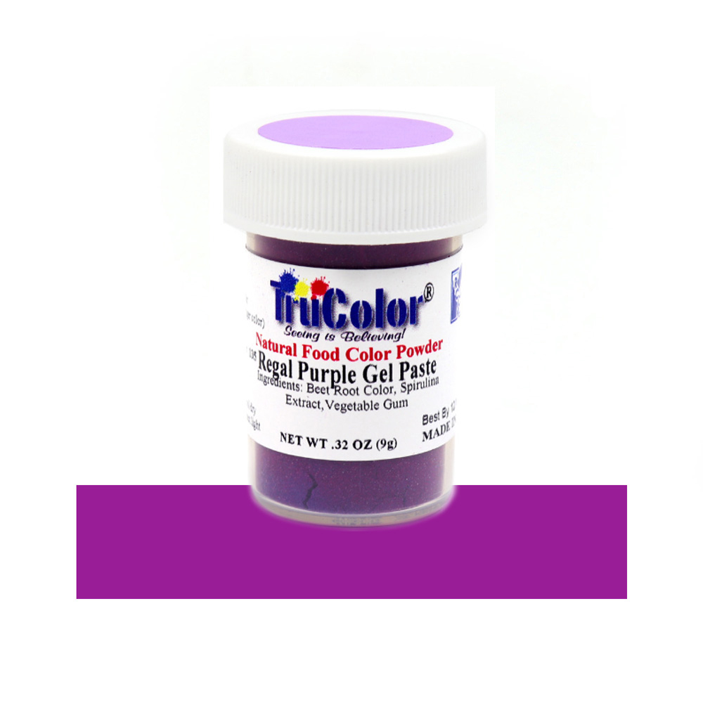 TruColor Regal Purple Gel Paste Natural Food Color,  9g