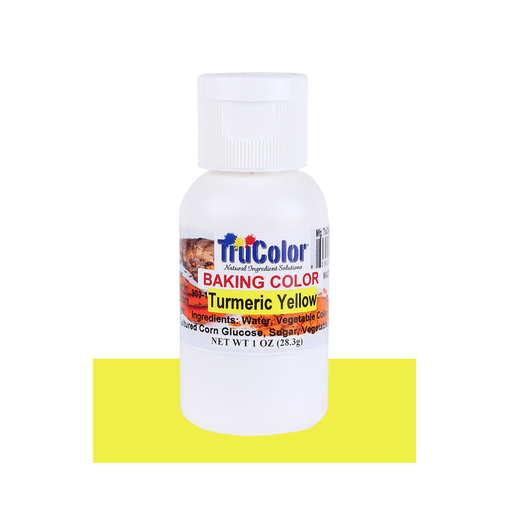 TruColor Turmeric Yellow Natural Baking Color, oz