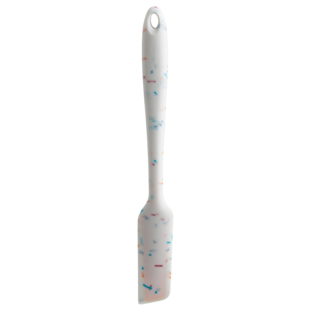Trudeau Confetti Fuchsia Silicone Jar Spatula, 11"