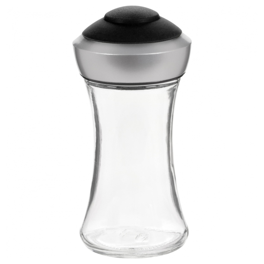 Trudeau Glass Pop Black Salt and Pepper Shaker