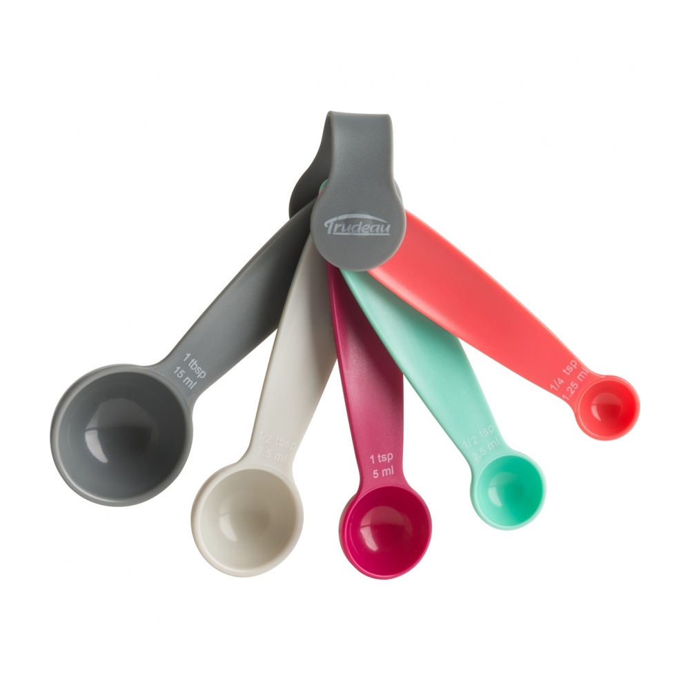 Trudeau Plastic Measuring Spoons, Set of 5