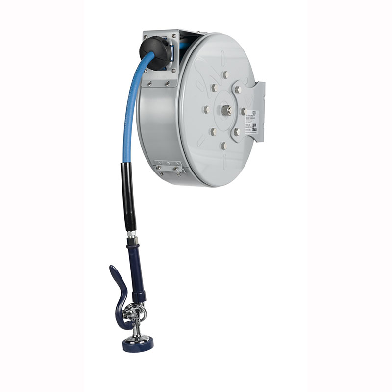 T&S Brass Enclosed Hose Reel, Epoxy Coated Steel