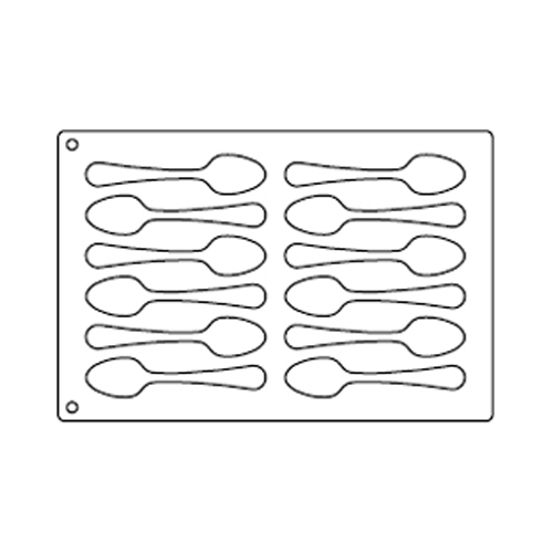 Tuile Template, Spoon, 6-3/8