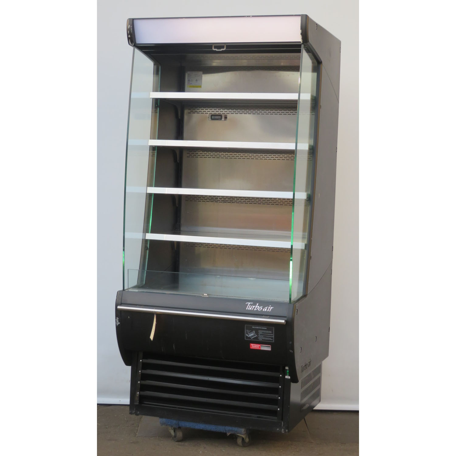 Turbo Air TOM-36DXB 36" Open Case Refrigerator, Used Excellent Condition