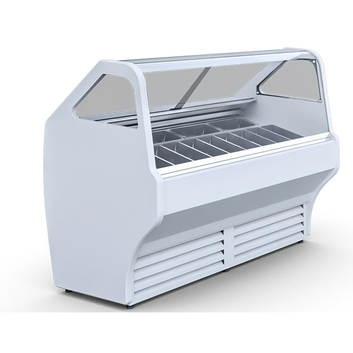 Universal Coolers WGD-14 Gelato Display, 14 Flavors; 67" W x 32" D x 48" H