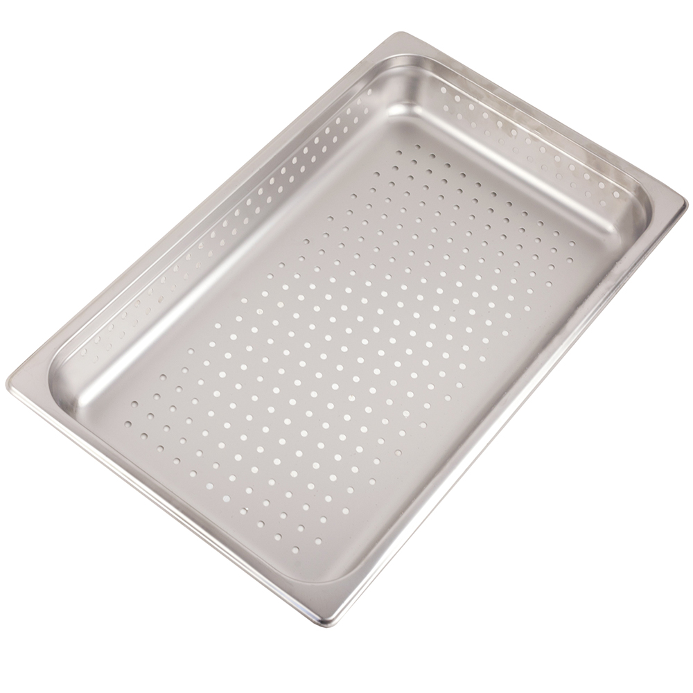 Update International Anti-Jam Perforated Full Size Steam Table Pan, 2-1/2" Deep