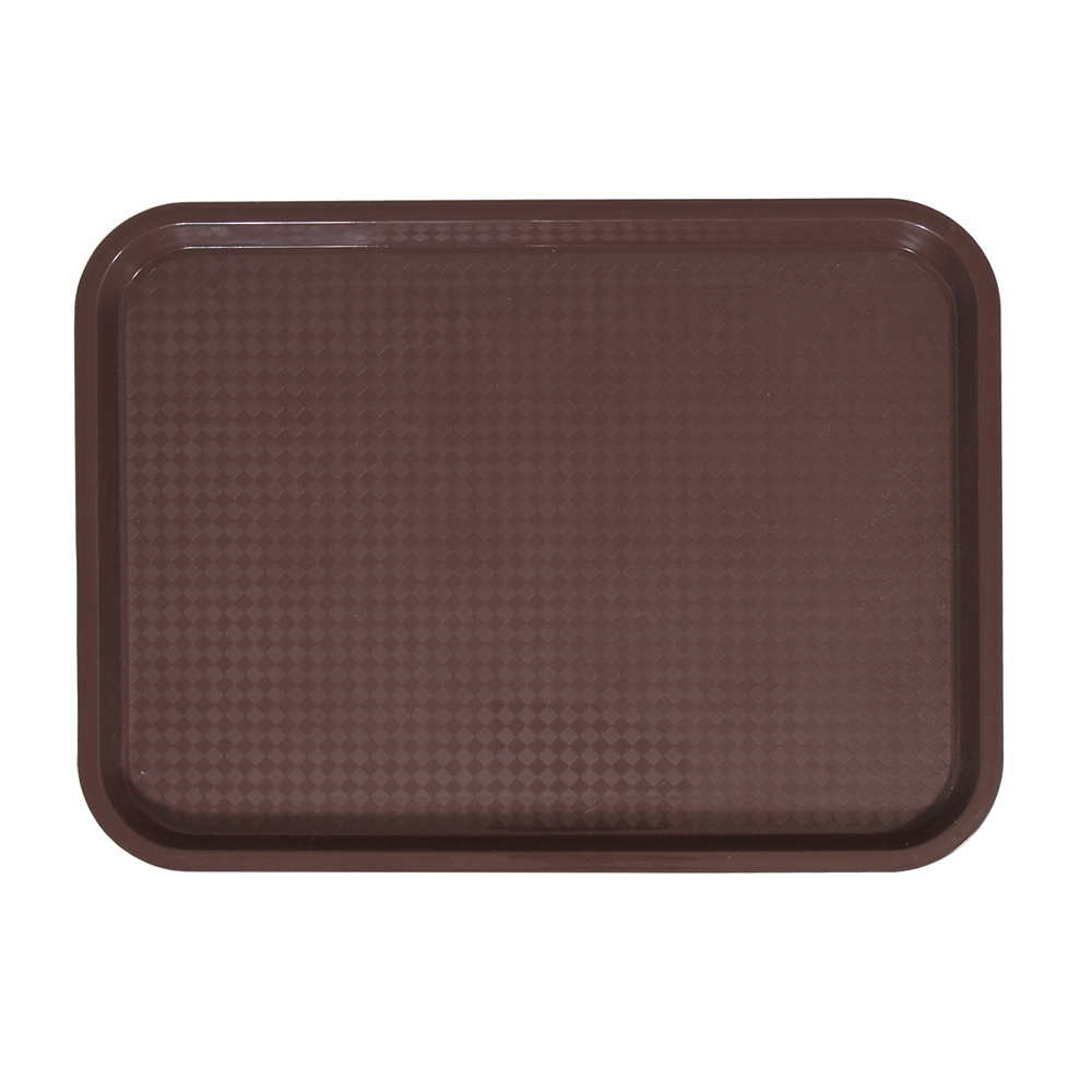 Update International Brown Fast Food Tray, 10" x 14" 