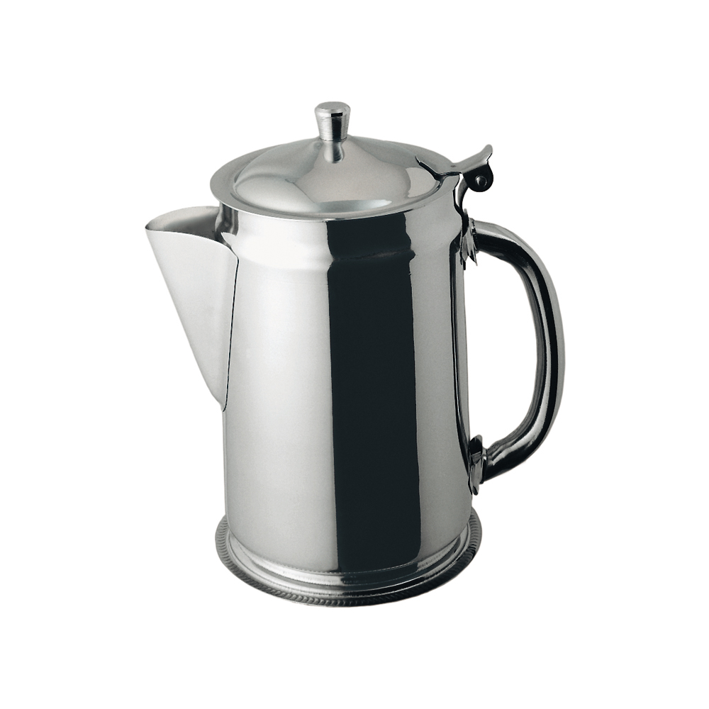 Update International Deluxe Stainless Steel Beverage Server, 64 oz. - Case of 6