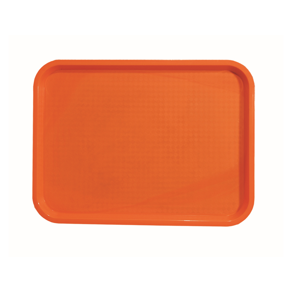 Update International Fast Food Tray, 10" x 14", Orange