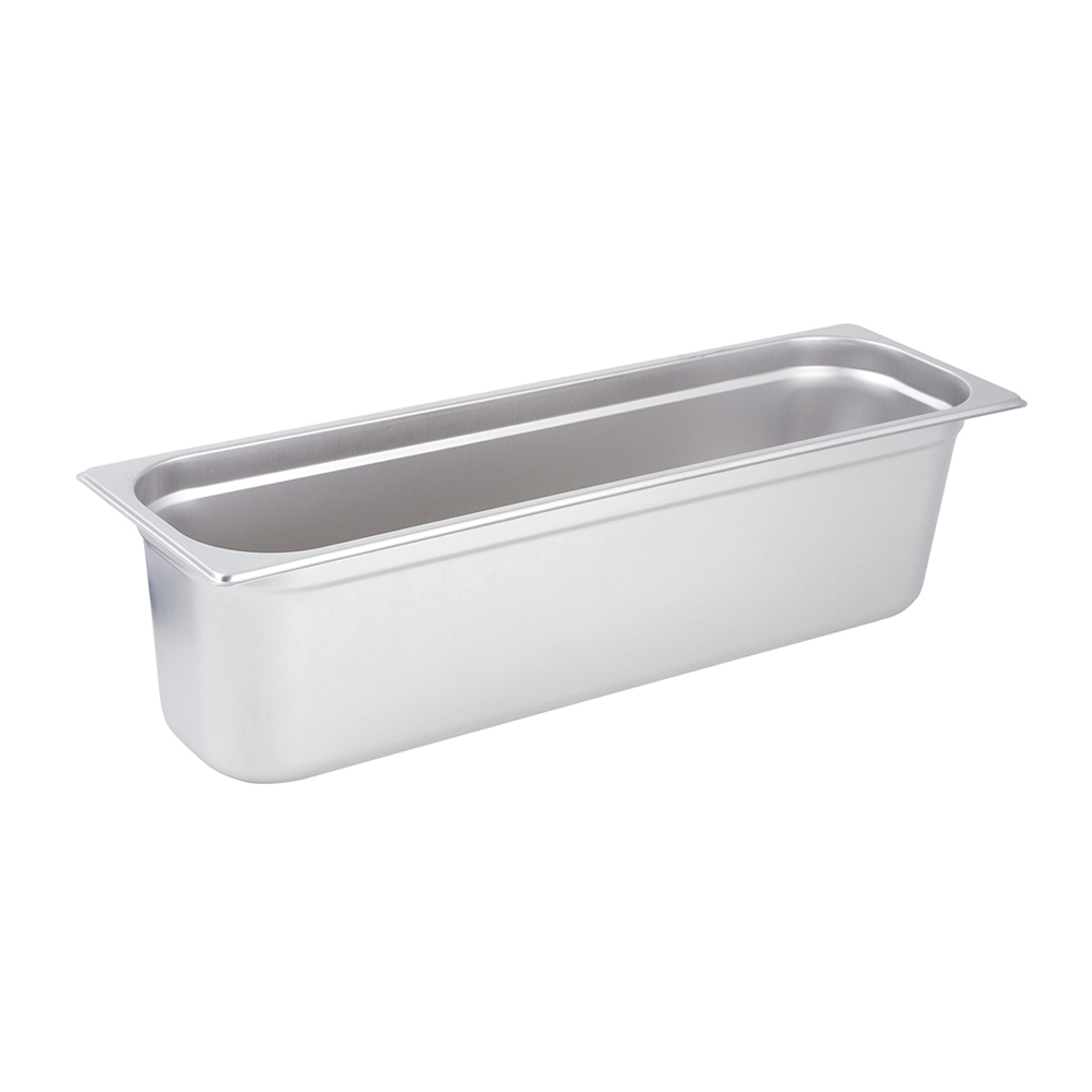 Update International Half Size Long Steam Table Pan, 4" Deep