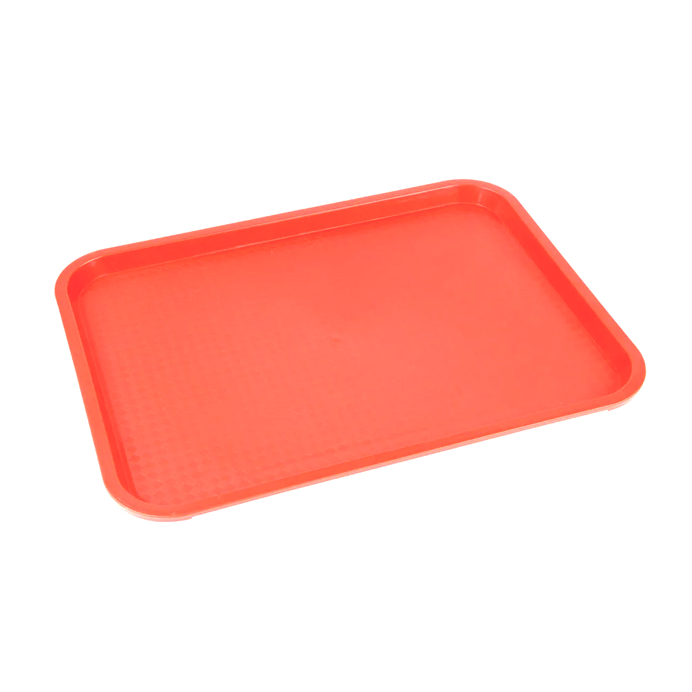 Update International Orange Fast Food Tray, 12" x 16"