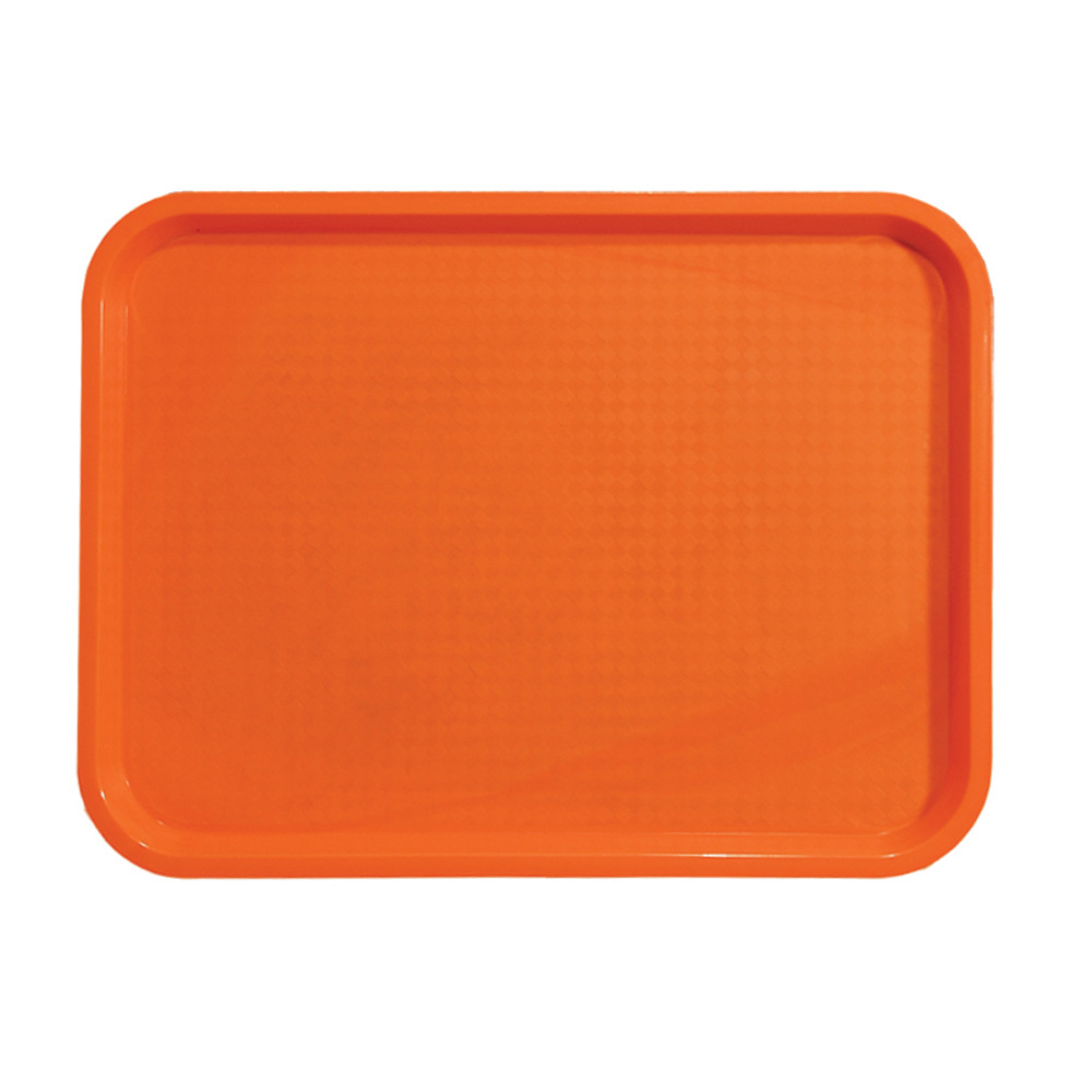 Update International Orange Fast Food Tray