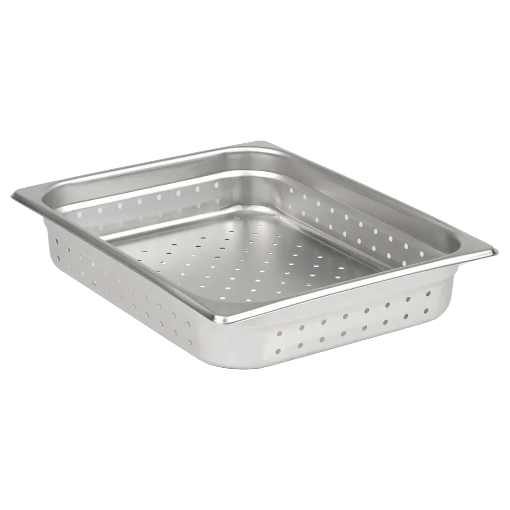 Update International Perforated Half Size Anti-Jam Steam Table Pan, 2-1/2" Deep