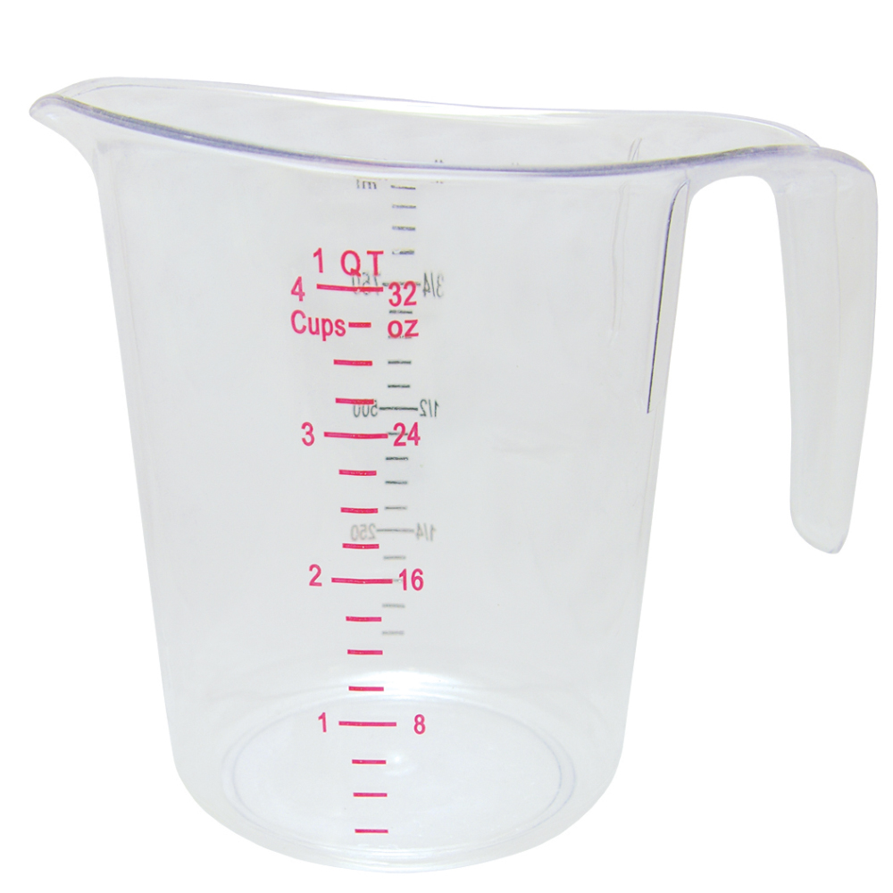 Update International Plastic Measuring Cup, 1 Quart