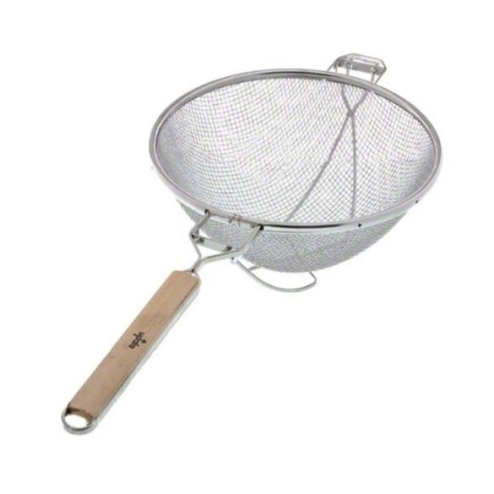 Update International Reinforced Double Mesh Strainer, 10-1/4" Diameter