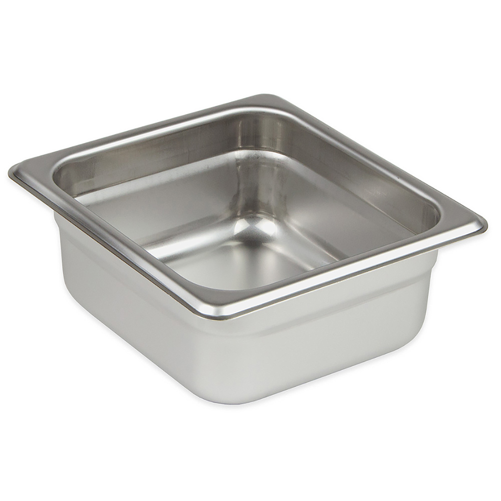 Update International Sixth Size Steam Table Pan, 4" Deep