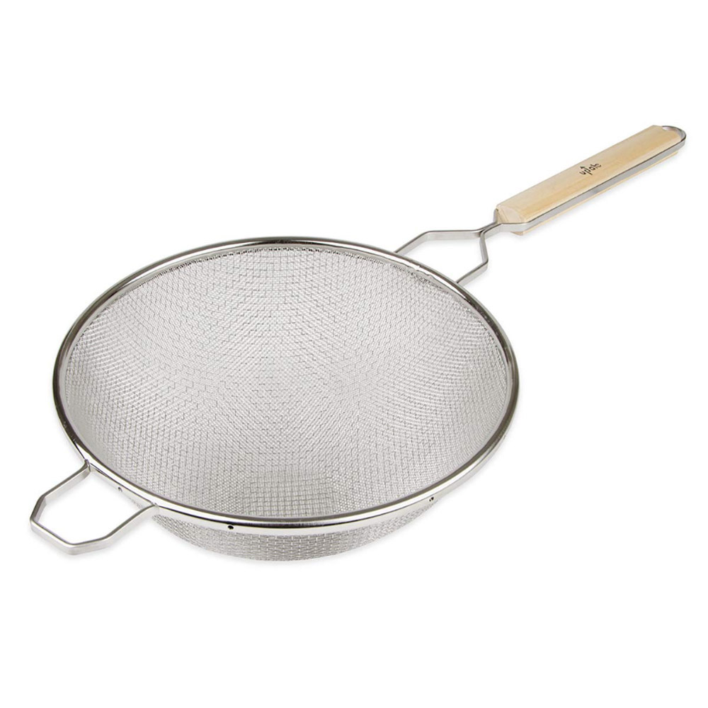 Update International Stainless Steel Double Mesh Strainer, 8" Diameter