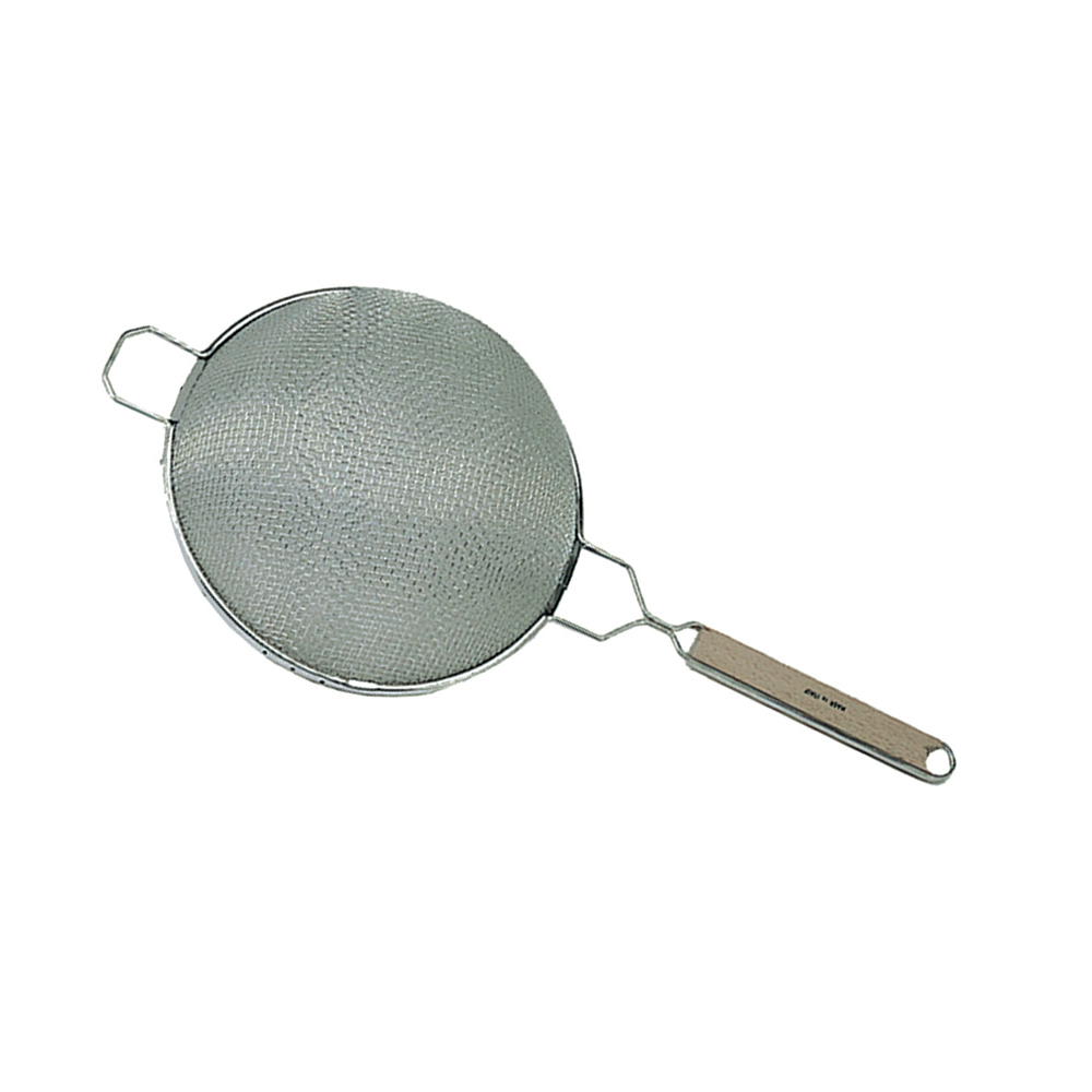 Update International Stainless Steel Double Medium Mesh Strainer, 8" Diameter