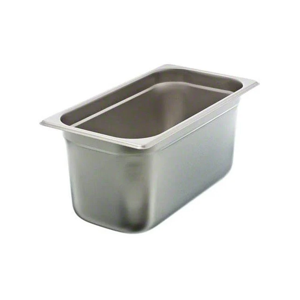 Update International Third Size Anti-Jam Steam Table Pan, 6" Deep