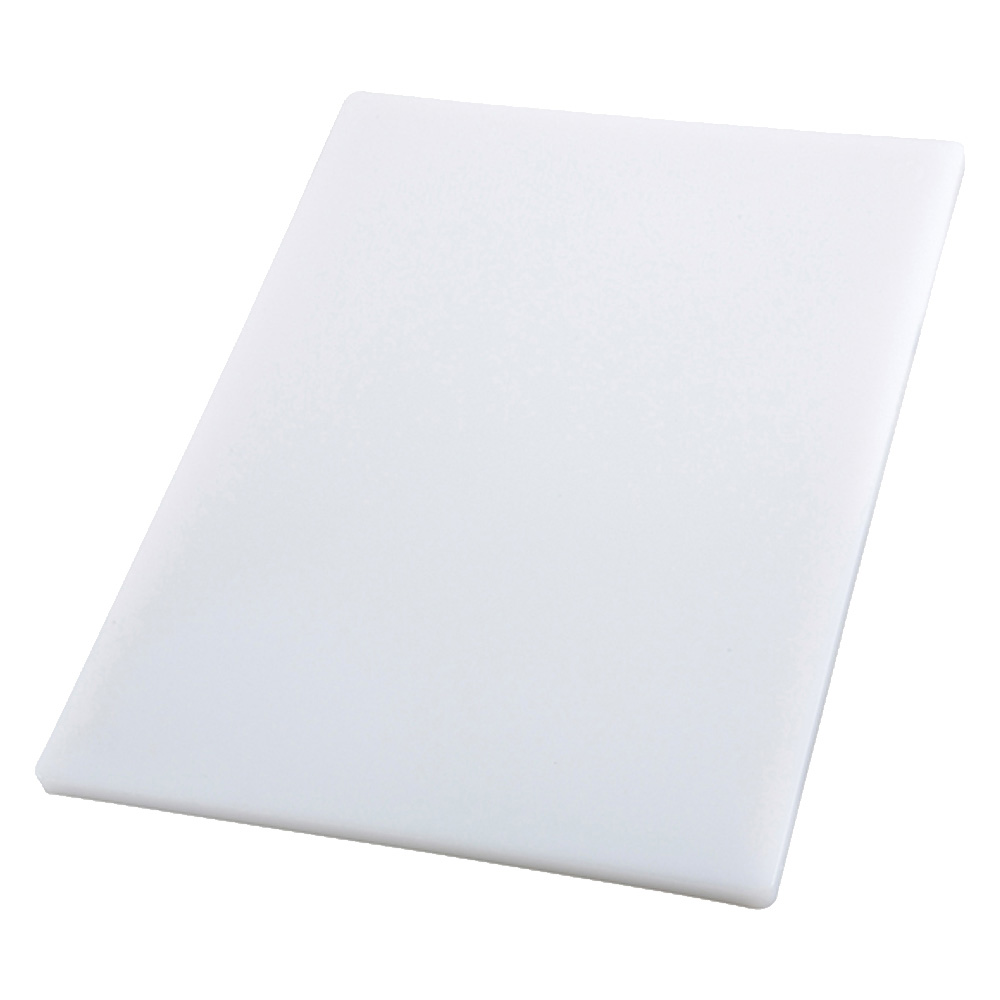 Update International White Plastic Cutting Board, 12" x 18" x 3/4"
