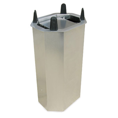 Lakeside V5013 Mobile Unheated Shielded Dish Dispenser - Oval, Plate Size: 9-1/2" x 12-3/4" to 10-1/4" x 13-1/2"