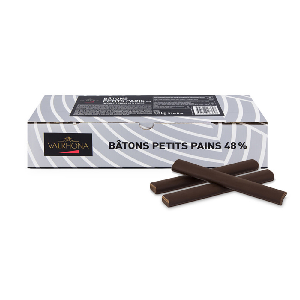 Valrhona Dark Chocolate Sticks, 48%, 1.6 Kg.