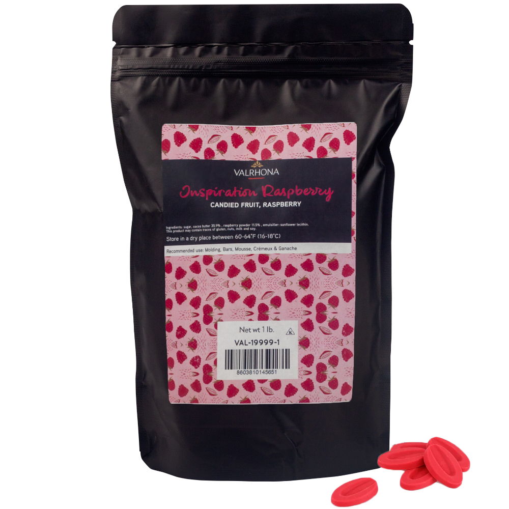 Valrhona Inspiration Raspberry Feves, 1 Lb.