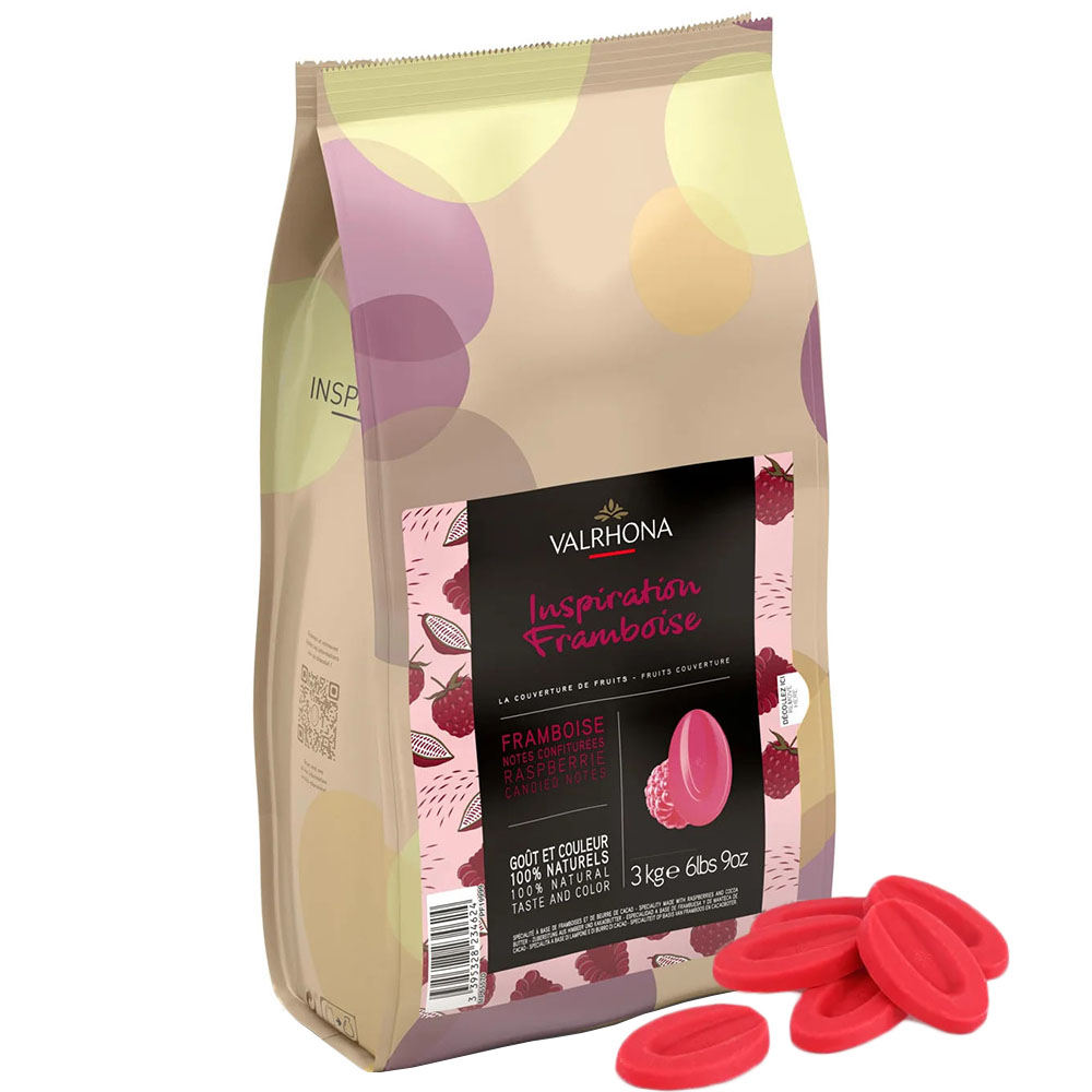 Valrhona Inspiration Raspberry Feves, 3 Kgs.