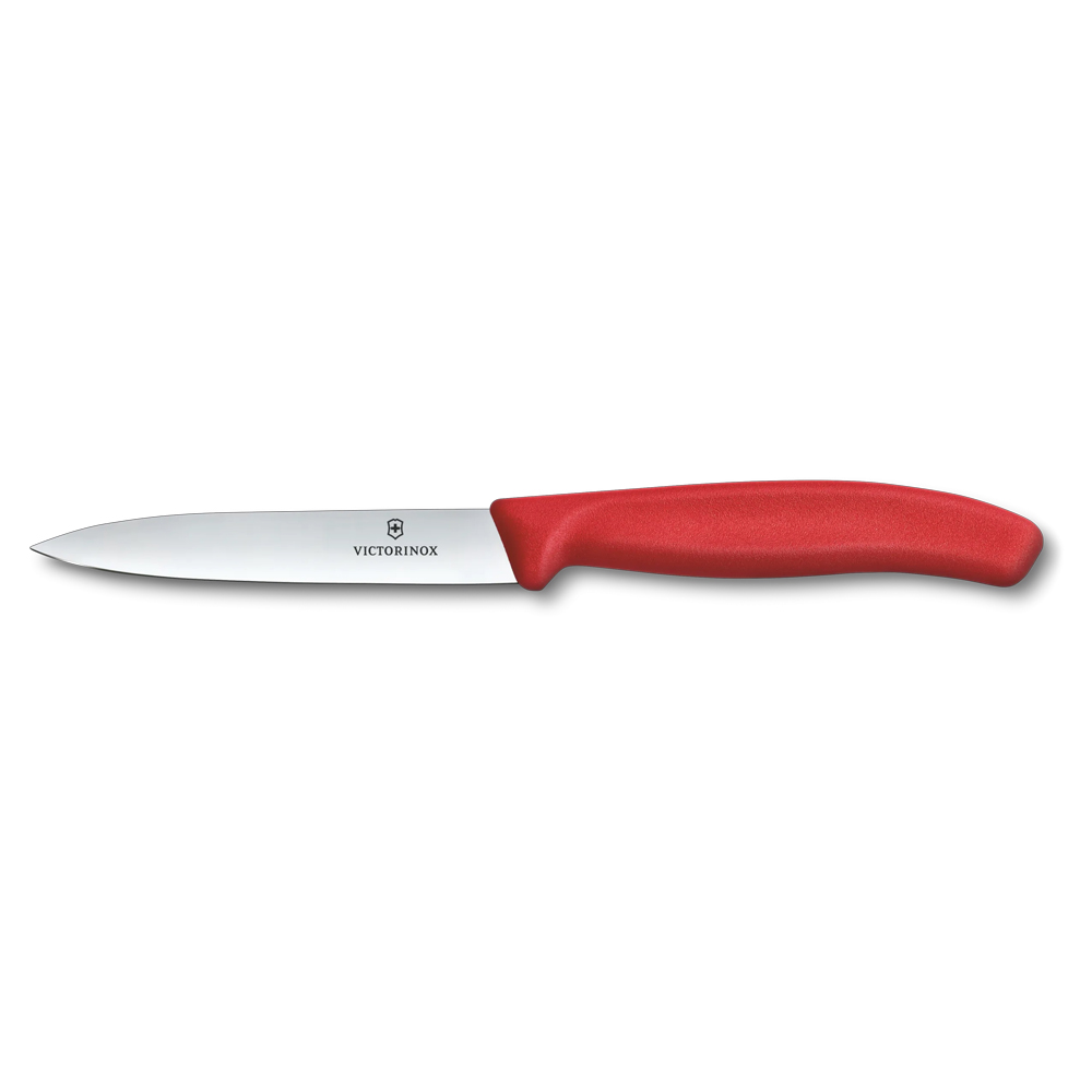 Victorinox Classic Paring Knife with Red Handle, 4" Blade