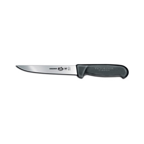 Victorinox Cutlery 6-Inch Straight Boning Knife, Black Fibrox Handle (40612)