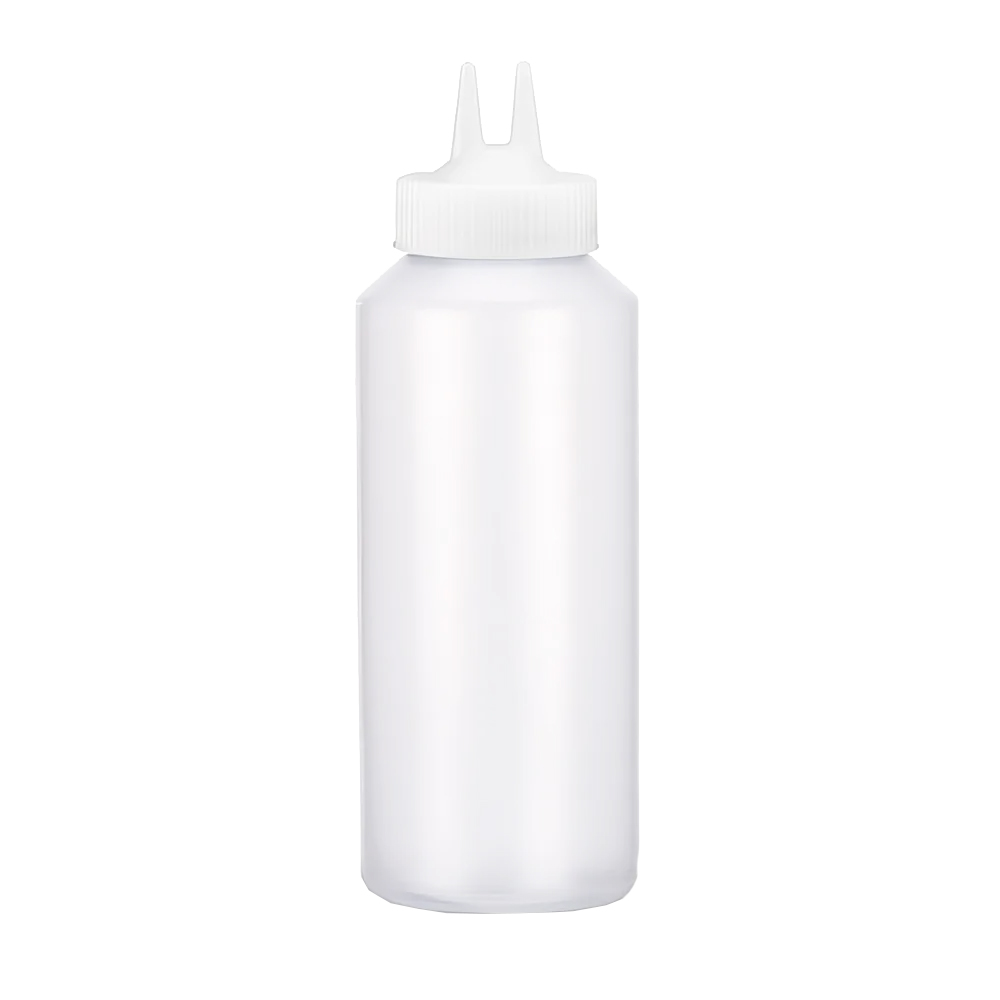Vollrath Clear Squeeze Bottle with Twin Tip, 32 oz.