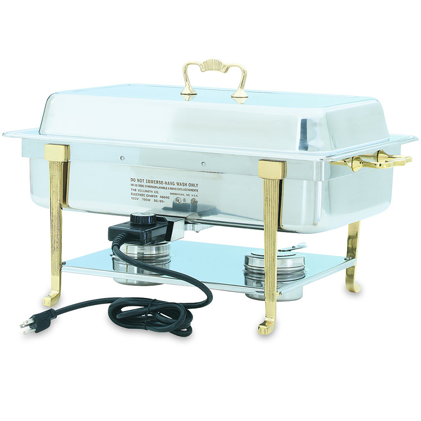 Vollrath Electric Chafing Dish, Long Side Receptacle