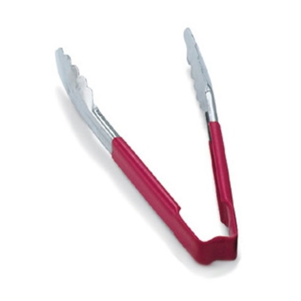 Vollrath Kool Touch Color-Coded Tongs 12"  Red