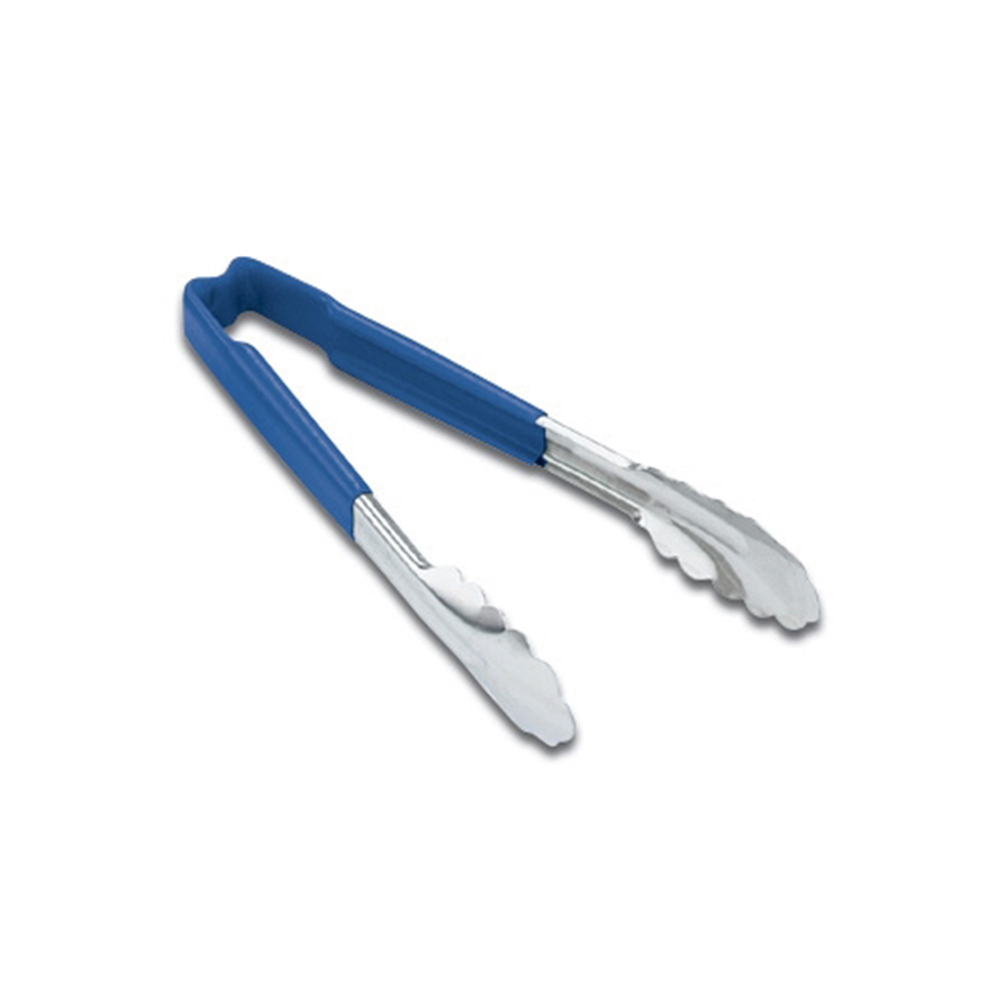 Vollrath Utility Tongs, 9.5" - Blue