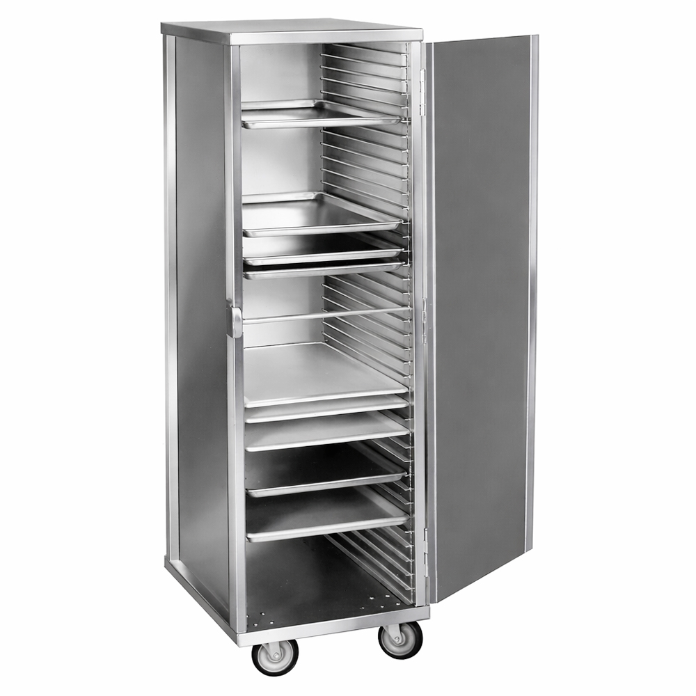 Vollum Aluminum Enclosed Tray Cabinet, 21" x 27" x 68"