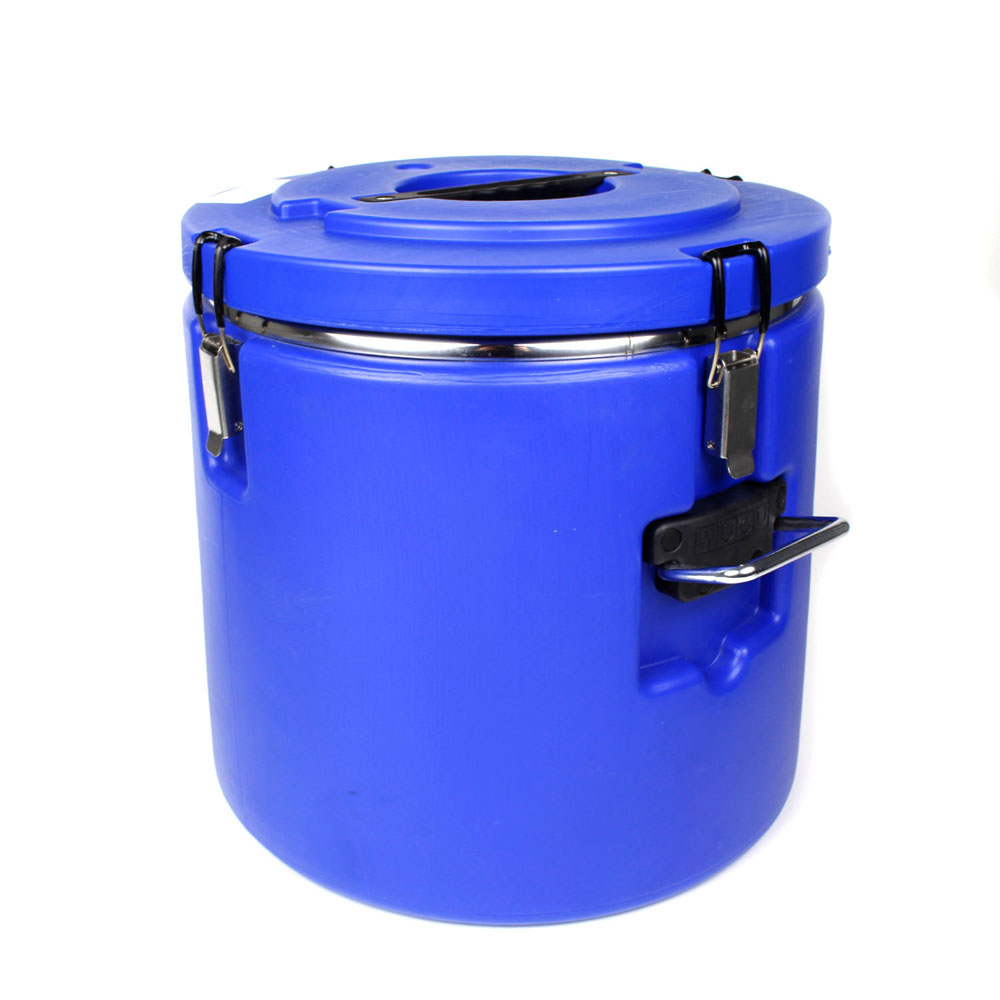 Vollum Blue Insulated Container with Stainless Steel Interior, 48 Liter, Used Good Condition