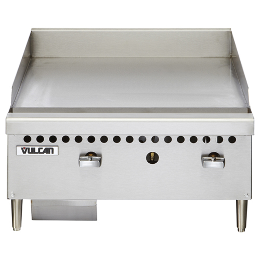 Vulcan VCRG24-M Series Restaurant Gas Griddle - 24"W x 20-1/2"D Griddle Plate