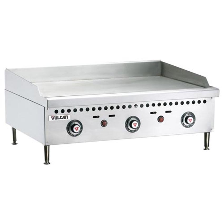 Vulcan VCRG36-T VCRG-T Series Restaurant Gas - 36" W x 20-1/2" D Griddle Plate