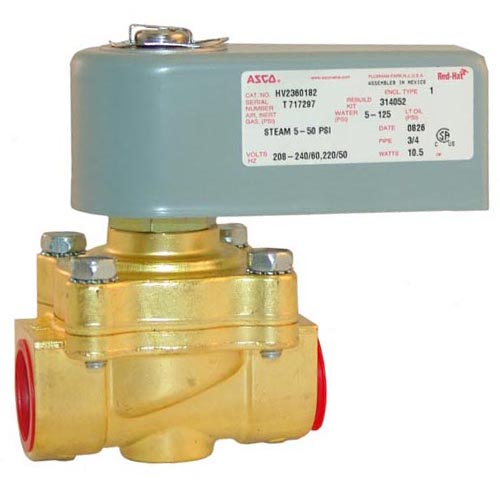 Water Solenoid Valve with Junction Box; 3/4"; 240V