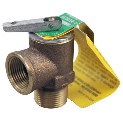 Watts OEM # 0342615 / 0342629, 15 PSI Bronze Steam Safety Relief Valve - 3/4" NPT, 300 lb./Hour