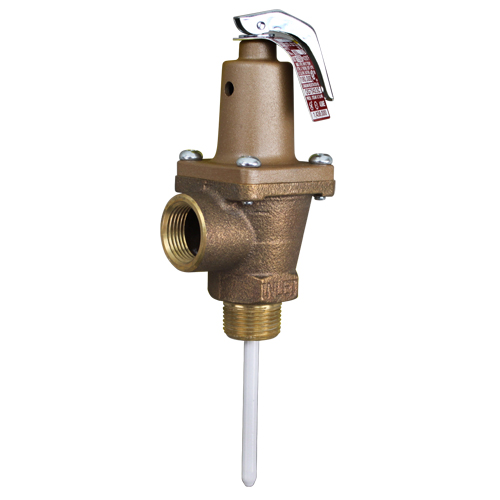 Watts OEM # 40L-(3/4)_(150LB), 3/4" NPT Water Temperature and Pressure Relief Valve - 150 PSI, 210 Degrees Fahrenheit