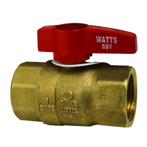 Watts OEM # GBV-(1), Gas Ball / Shut-Off Valve; 1" Gas In / Out