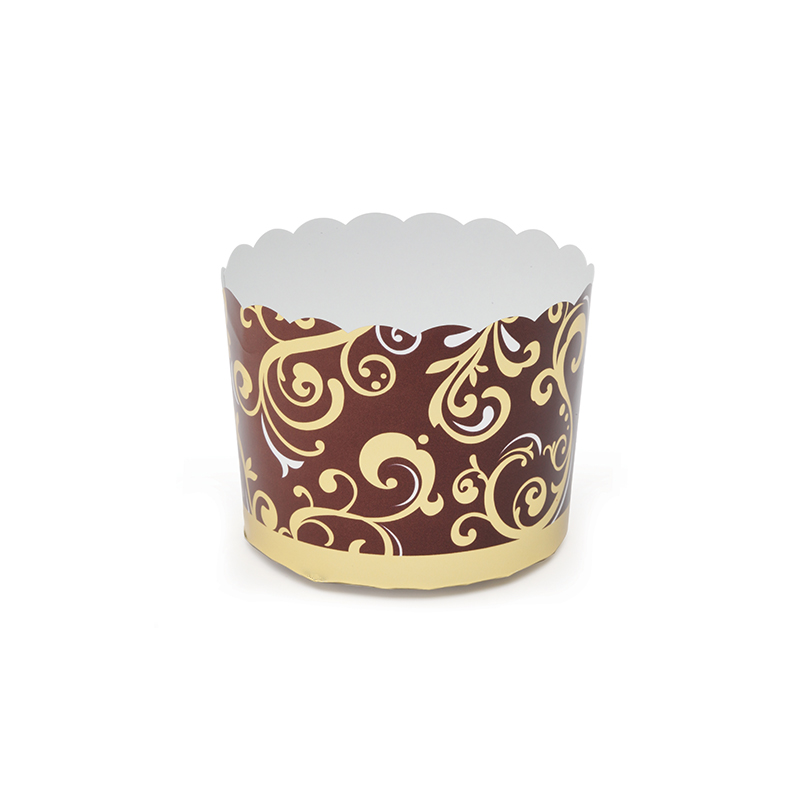 Welcome Home Brands Brown Vine Disposable Paper Baking Cup, 5.1 Oz. Capacity, Dia. x High, Case of 500