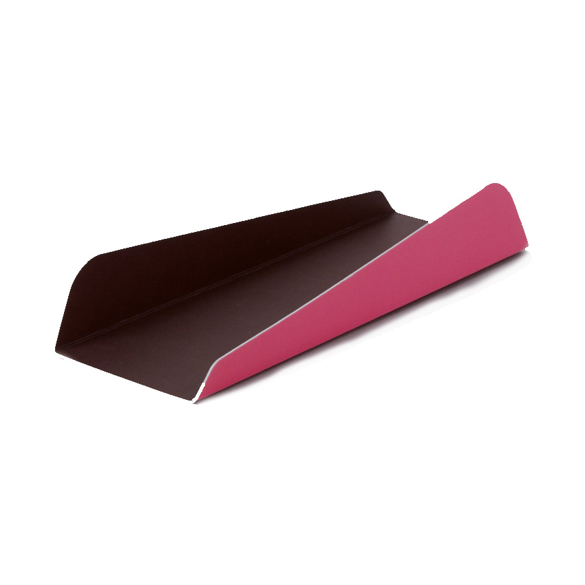Welcome Home Brands Brown/Pink Rectangular Cake Presentation Plate - Case of 500